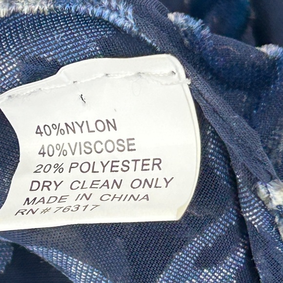 Women's Burnout Velvet Kimono Long OS Cardigan Cover Up Floral Boho Whimsygoth - Picture 6 of 6